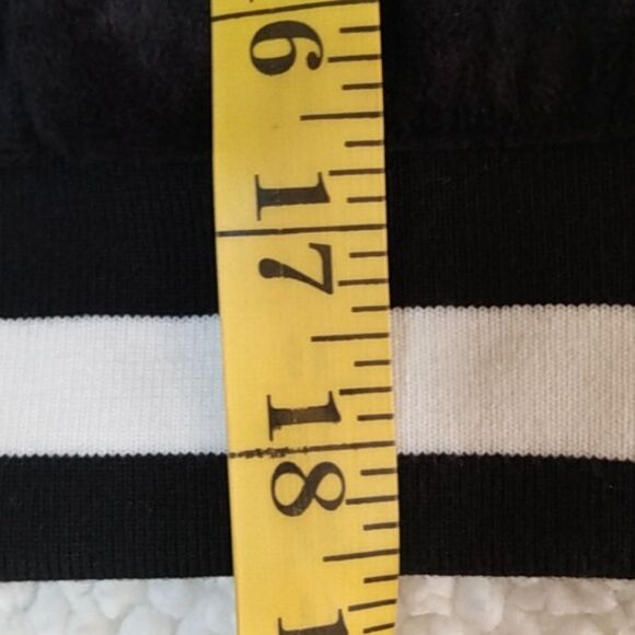 Bebe Black Velour Hooded Jacket W/ Rhinestone Logo - Picture 15 of 16